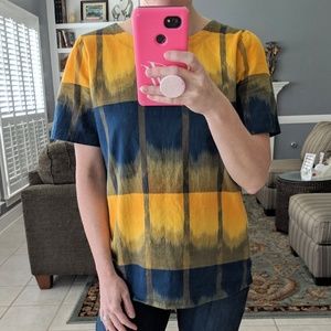 Loft IKAT Tie Back Tee